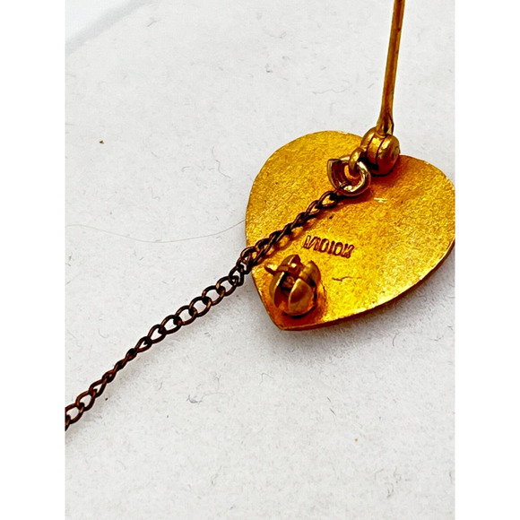 Vintage Rare Moose Lodge Lapel Pin WOTM 1/1010 Real gold Women of The Moose - Picture 3 of 6